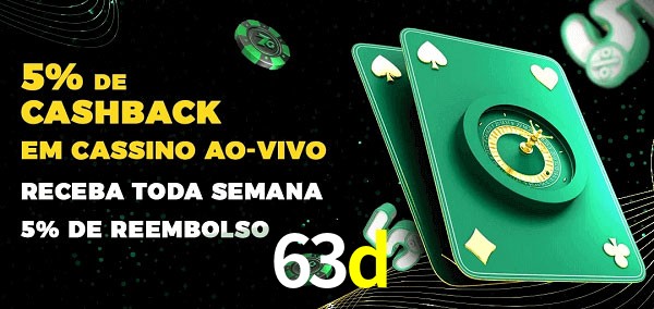 Promoções do cassino ao Vivo 63d